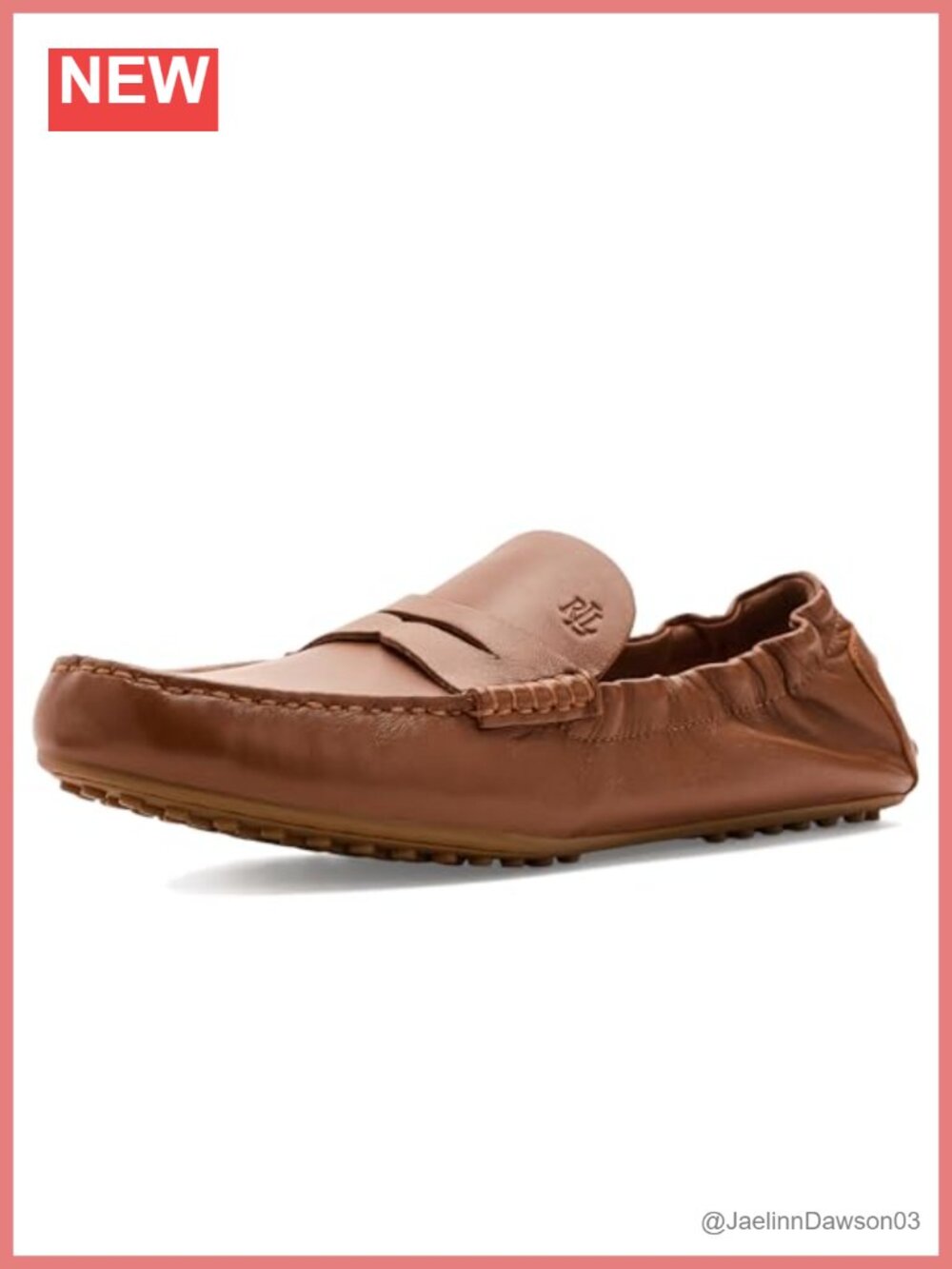 Leather Penny Loafers Women's Slip-On Drivers Low Top Shoes Round Toe